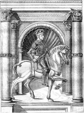 Jacques Attendolo Sforza, bir el yazması de minyatür sonra