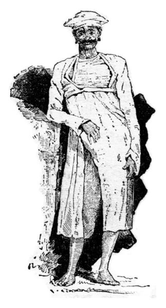 Brahmin, vintage engraving. — Stok fotoğraf