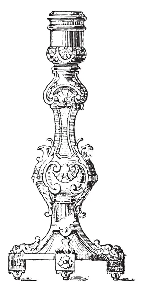 샹들리에 루이 14 세, 빈티지 조각. — 스톡 벡터