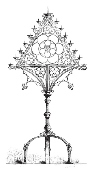 Канделябри темряви, у соборі Оснабрюк, Ганновер, — стоковий вектор