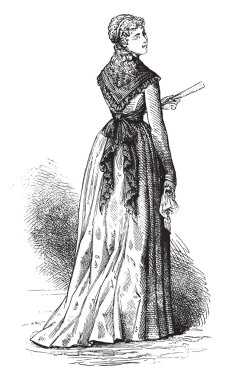 Yurtsever kostümleri 1793. -Tartışmalı bir damga zaman, vintage 