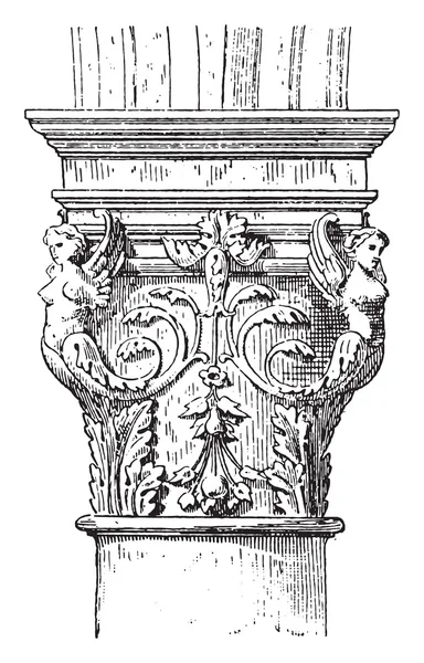 Renaissance Capital, francuski, dom Franciszek I (Orlean), vint — Wektor stockowy