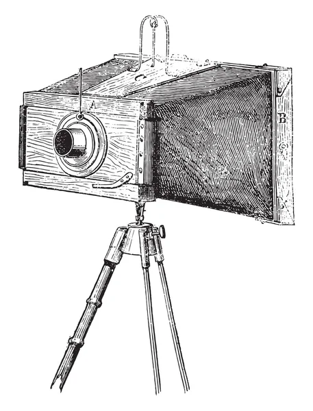 Los detalles del escenógrafo, grabado vintage . — Vector de stock