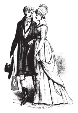 Alman kadın kıyafeti ceket ve Minerva, kask vintage oyma.