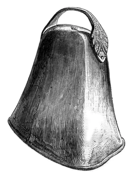Antica campana conservata a Saint-Pol de Leon, Finistere, vintage — Foto Stock