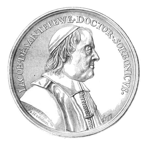 Jacques Sainte-Beuve, medal Bertinet, Cabinet of medals of the I — 스톡 사진