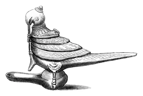 Persian lamp, vintage engraving. — Stock Fotó