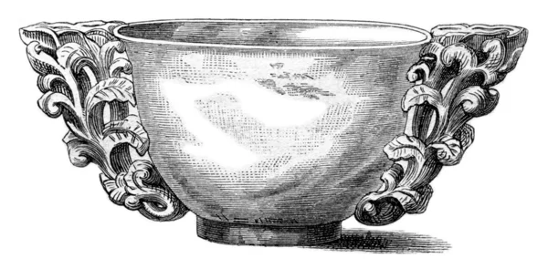 Чашка пропозиції китайських імператорів, виставлені в 1869 на — стокове фото