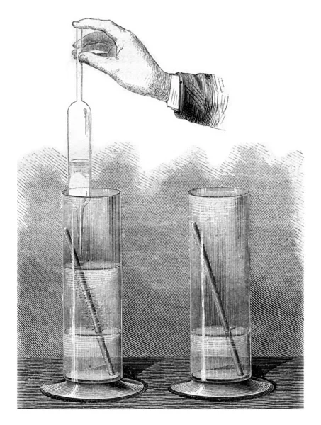 Shaft of Jupiter, vintage engraving. — Stock Photo, Image