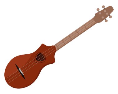 Dulcimer kurulumu, illüstrasyon, beyaz arkaplan üzerindeki vektör