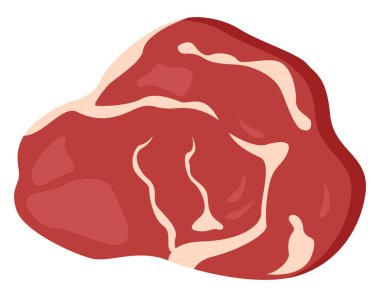 Et dilimi, illüstrasyon, beyaz arkaplanda vektör