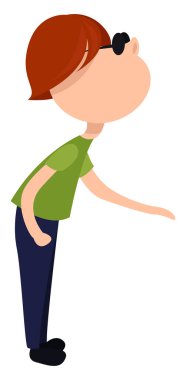 Görme bozukluğu, illüstrasyon, beyaz arka planda vektör