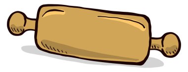 Yuvarlanan iğne, illüstrasyon, beyaz arkaplan üzerindeki vektör