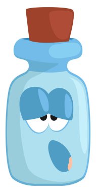 Uyku hapı, illüstrasyon, beyaz arkaplanda vektör