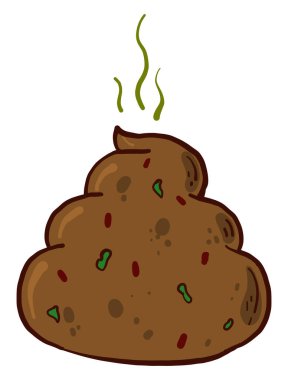 Kokulu kaka, illüstrasyon, beyaz arkaplanda vektör