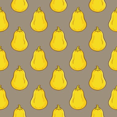 Taze kabak, kahverengi arka planda pürüzsüz bir desen..