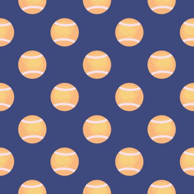 Tenis topu, mavi arka planda pürüzsüz desen..