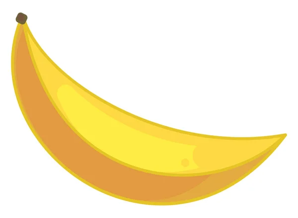 Banana Madura Ilustração Vetor Sobre Fundo Branco — Vetor de Stock