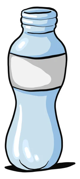 Бутылка Воды Иллюстрация Вектор Белом Фоне — стоковый вектор