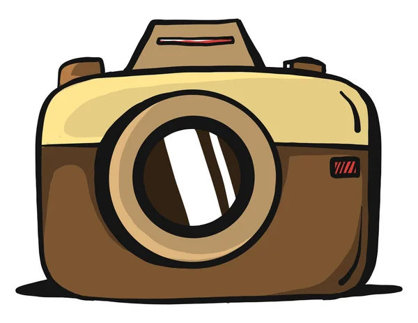 Brown Camera Illustration Vector White Background — стоковий вектор