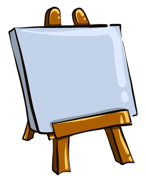 Blank Easel Illustration Vector White Background — Stock Vector