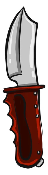 Knuckle Prachový Nůž Ilustrace Vektor Bílém Pozadí — Stockový vektor