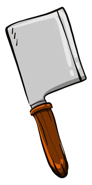 Cuchillo Carne Ilustración Vector Sobre Fondo Blanco — Archivo Imágenes Vectoriales