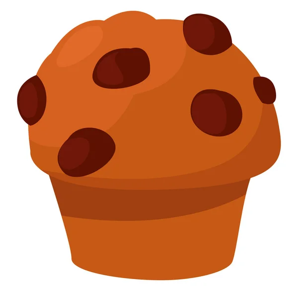 Délicieux Muffin Illustration Vecteur Sur Fond Blanc — Image vectorielle