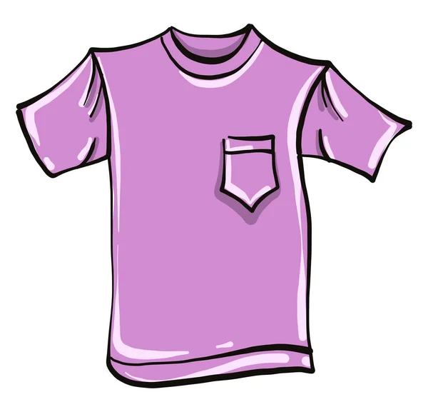 Camisa Rosa Ilustración Vector Sobre Fondo Blanco — Archivo Imágenes Vectoriales