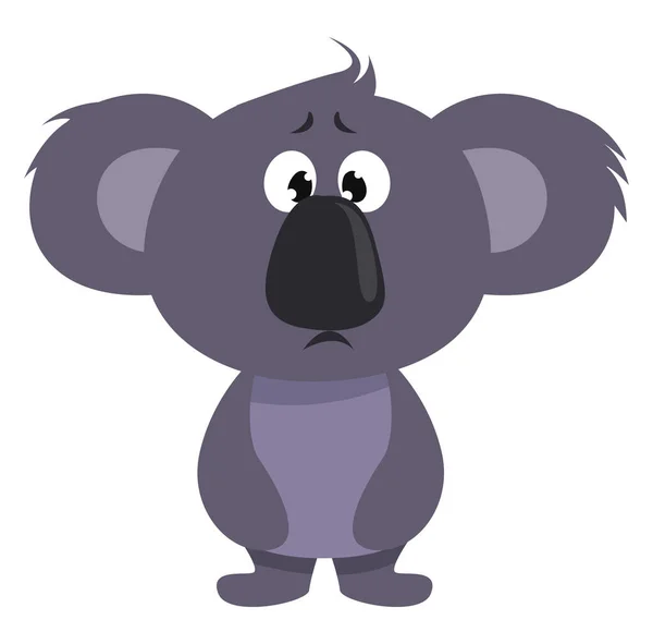 Baby Koala Illustration Vektor Auf Weißem Hintergrund — Stockvektor