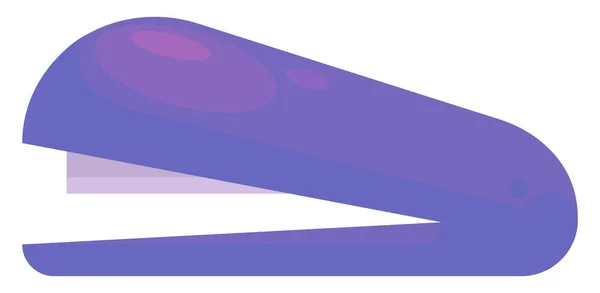 Grapadora Púrpura Ilustración Vector Sobre Fondo Blanco — Archivo Imágenes Vectoriales