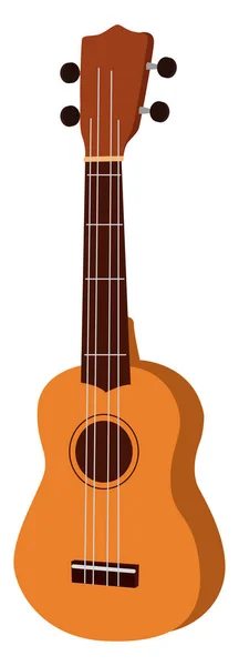 Akustik Gitar Illüstrasyon Beyaz Arkaplan Üzerindeki Vektör — Stok Vektör
