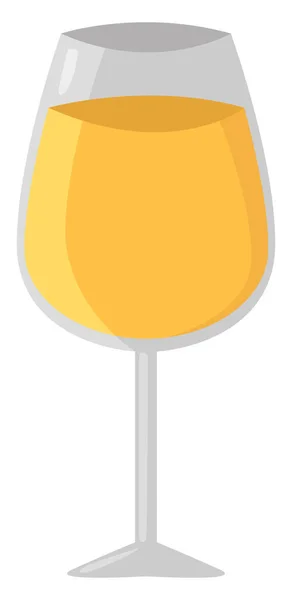 Glas Wijn Illustratie Vector Witte Achtergrond — Stockvector