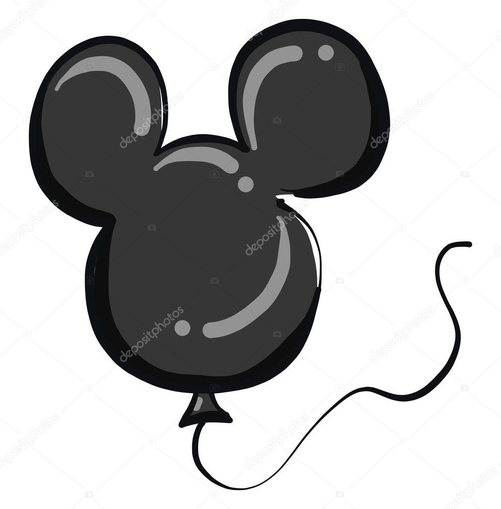 Mickey mouse balloon,illustration,vector on white background