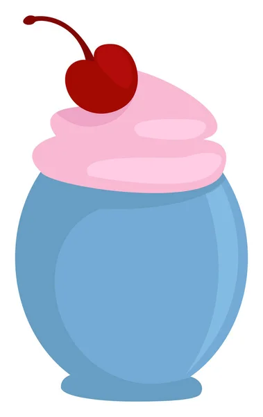 파란색 아이스크림 — 스톡 벡터
