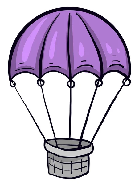 Violet Air Ballon Illustration Vektor Auf Weißem Hintergrund — Stockvektor