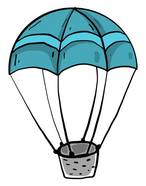 Blauer Luftballon Illustration Vektor Auf Weißem Hintergrund — Stockvektor