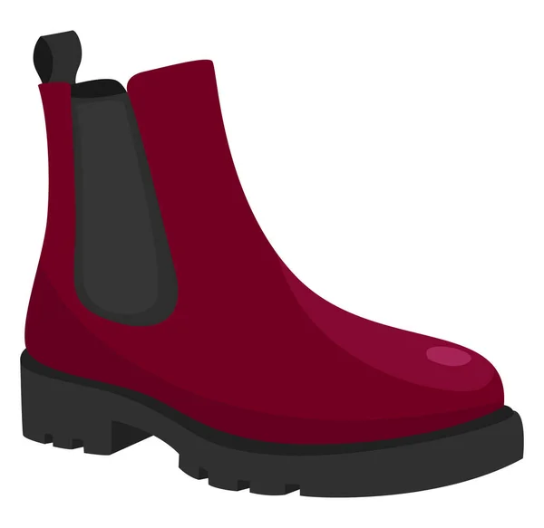 Botas Rojas Ilustración Vector Sobre Fondo Blanco — Vector de stock