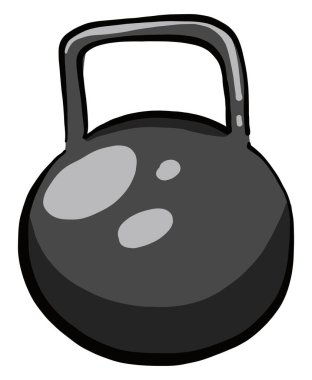 Ağır halter, illüstrasyon, beyaz arkaplanda vektör.