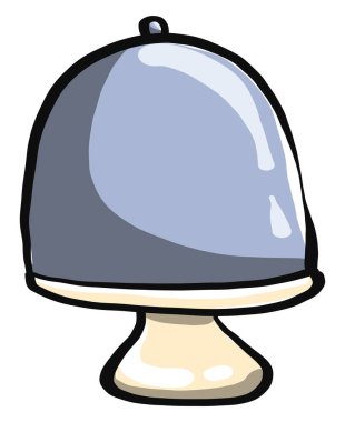 Pasta standı, illüstrasyon, beyaz arkaplan üzerindeki vektör.