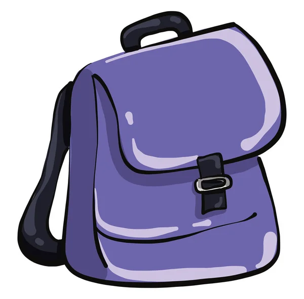 Sac Violet Illustration Vecteur Sur Fond Blanc — Image vectorielle