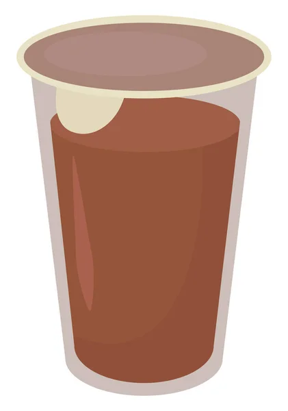 Café Una Taza Ilustración Vector Sobre Fondo Blanco — Vector de stock