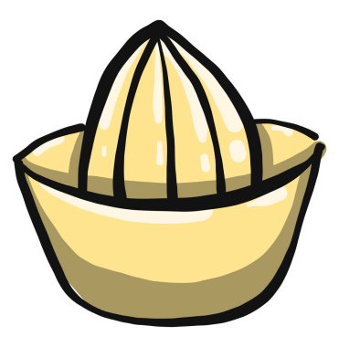 Limon sıkacağı, illüstrasyon, beyaz arkaplandaki vektör.