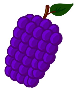 Mor dut, illüstrasyon, beyaz arkaplanda vektör.