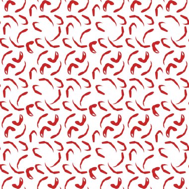 Küçük yengeç, beyaz arkaplanda pürüzsüz desen.