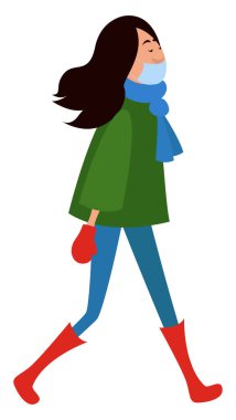 Yüksek kırmızı çizmeler, illüstrasyon, beyaz arkaplandaki vektör.