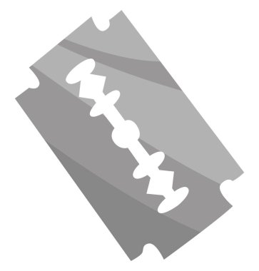 Keskin ustura, illüstrasyon, beyaz arkaplanda vektör.