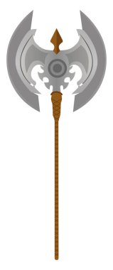 Vikingler balta, illüstrasyon, beyaz arka planda vektör.