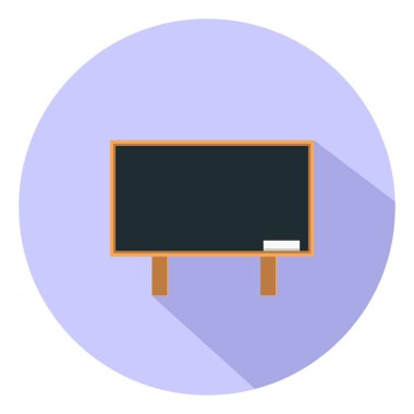 Büyük karatahta, illüstrasyon, beyaz arkaplan üzerinde vektör.