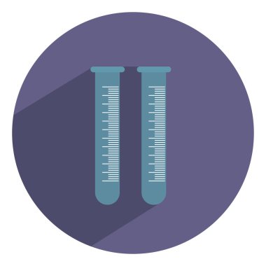 Kimya şişesi, illüstrasyon, beyaz arka plandaki vektör..